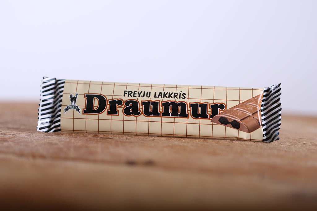 Draumur: Schokoladen Lakritz Riegel